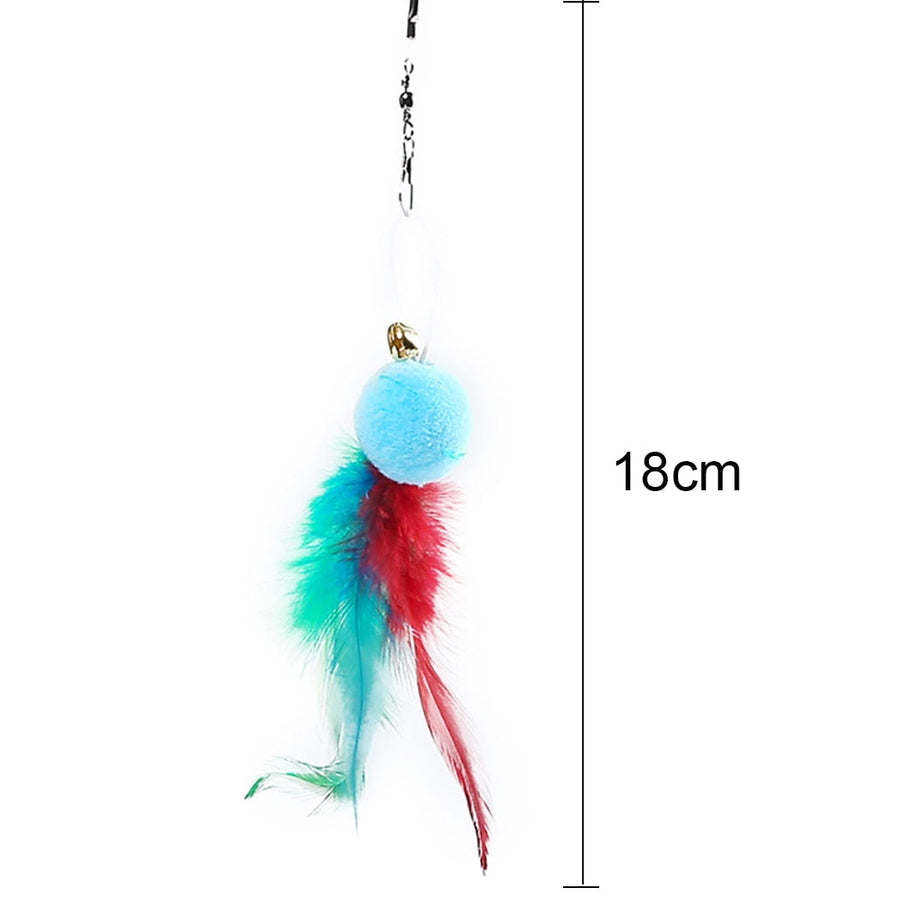 10Pcs Colorful Feather Cat Toys